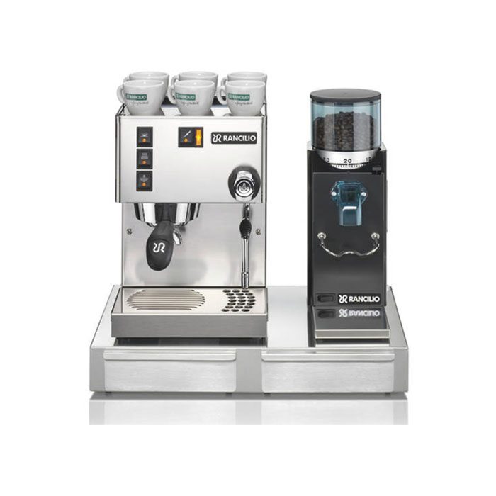 Rancilio Silvia Espresso Machine & Rocky Doserless Grinder Combo