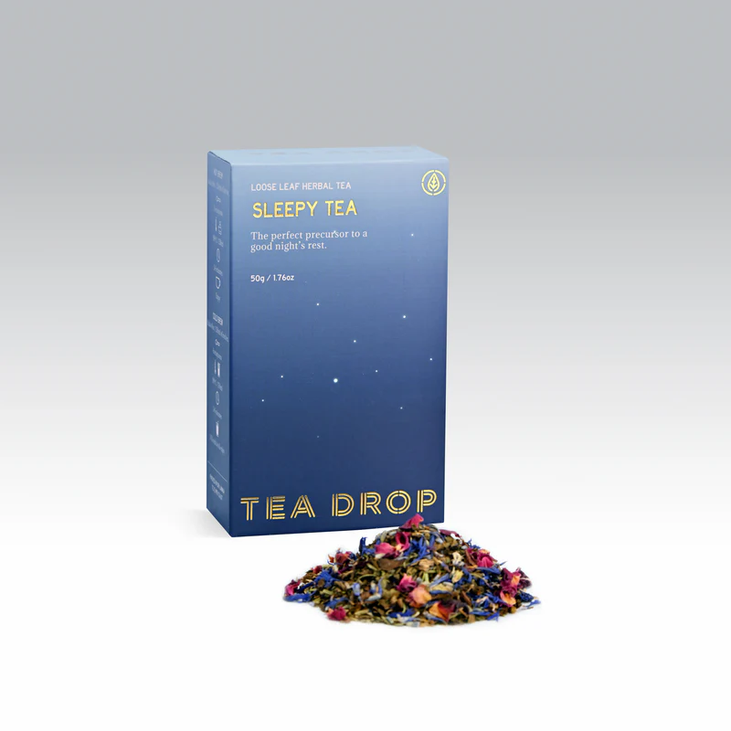 Tea Drop Sleepy Tea-(25) Pyramid Tea Bags — Tea Drop Teas Altura Coffee Co.
