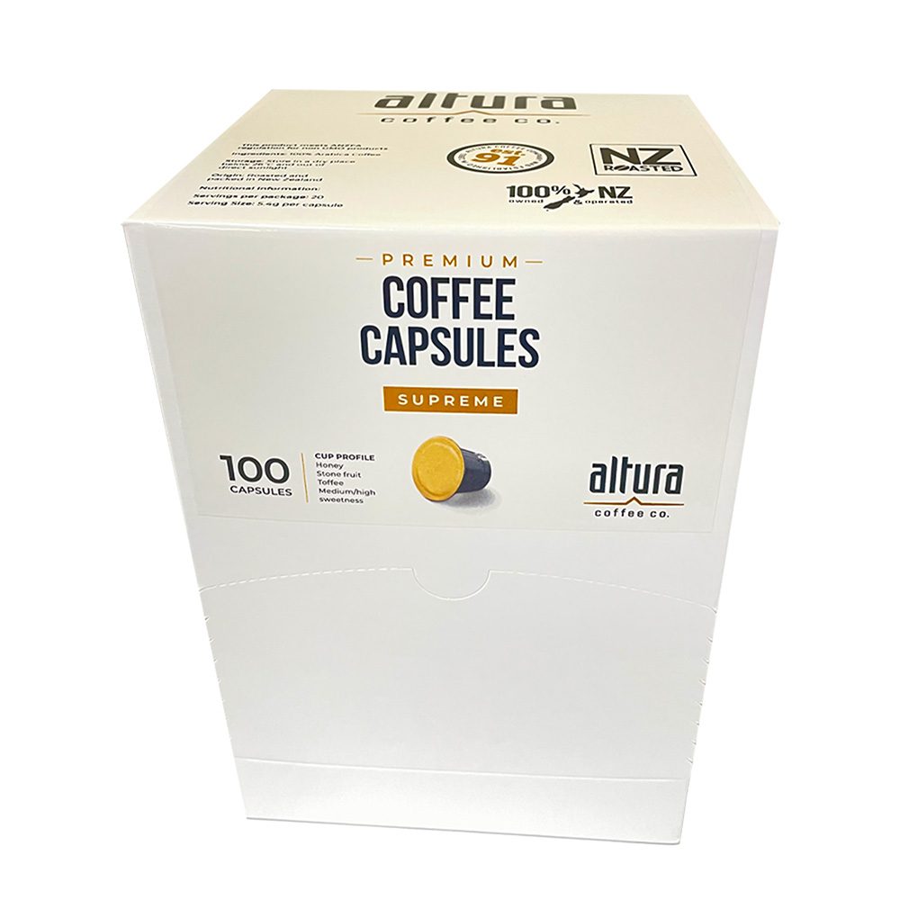 Altura Supreme Blend Coffee Capsules – Nespresso Compatible 100 Pack